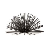 Enfeite Decorativo "Ourico" Em Metal Preto 13,5x26 cm M02 - D'Rossi