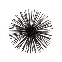 Enfeite Decorativo "Ourico" Em Metal Preto 26x26 cm M02 - D'Rossi