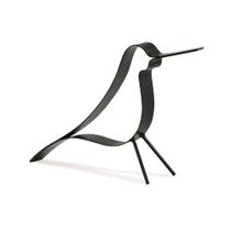 Enfeite Decorativo Pássaro Em Metal Preto 19x7cm M02 - D'Rossi