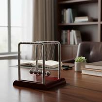 Enfeite Decorativo Pêndulo De Newton Com 18 Cm
