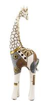Enfeite Decorativo Sala Rack Girafa Safari Resina - 33cm