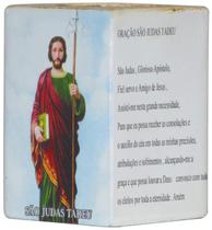 Enfeite Decorativo São Judas Tadeu Porta Velas De Resina