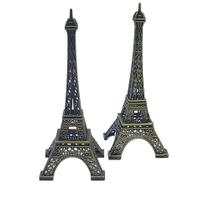 Enfeite decorativo torre eiffel paris estilo retro em bronze