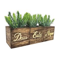 Enfeite Decorativo Vasinho Deus Está Aqui Acrílico Espelhado Dourado Decoração Luxo Enfeite Decorativo Vasinho Deus Está Aqui Acrílico Espelhado Dourado Decoração Luxo