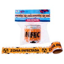 Enfeite Dia Bruxas Faixa Zona Infectada Festa Halloween Enfeite Dia Bruxas Faixa Zona Infectada Festa Halloween