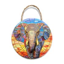 Enfeite Elefante Decoração Parede Amuleto Alto Relevo Prosperidade Proteção Sisal 16cm Enfeite Elefante Decoração Parede Amuleto Alto Relevo Prosperidade Proteção Sisal 16cm