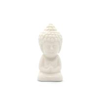 Enfeite em Cerâmica Buda Grande Branco - 9cm - Master Chi