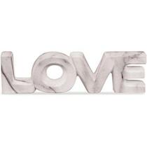 Enfeite em cerâmica love marmore 20x05 cm - MART