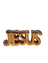 Enfeite Em Porcelana Para Estante Nome Jesus Rose Gold - Margot Decor