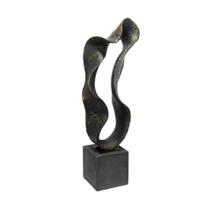 Enfeite Escultura Abstrata Arte Moderna Preta Luxo Enfeite Escultura Abstrata Arte Moderna Preta Luxo