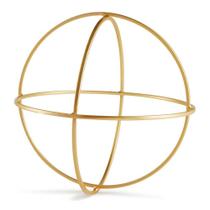 Enfeite Esfera Forma Geométrica Vazada Em Metal Dourado 24 Cm M02 - D'rossi Enfeite Esfera Forma Geométrica Vazada Em Metal Dourado 24 Cm M02 - D'rossi