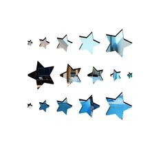 Enfeite Espelho Decorativo estrelinhas 68x79cm 15 pçs 38141