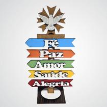 Enfeite Espirito Santo feito em madeira
