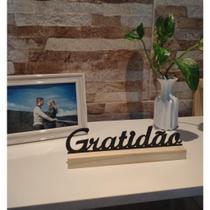 Enfeite Estante Palavras Decoração Amor, Gratidão, Fé,