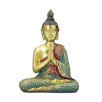 Enfeite Estátua Buda Decorativo Resina Sabedoria Oração Zen