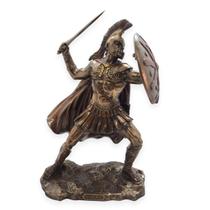 Enfeite Estatueta Grega Aquiles em Resina Resistente 24 cm Enfeite Estatueta Grega Aquiles em Resina Resistente 24 cm