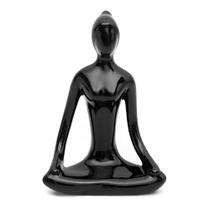 Enfeite Estatueta Porcelana Yoga Decoração 0107