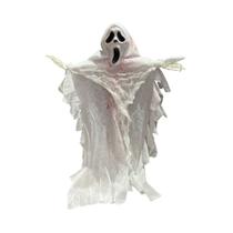 Enfeite Fantasma Halloween Pânico Com Sangue 46CM