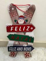 Enfeite feliz natal e feliz ano novo 3 D de espuma de papelão para porta ou decoração - princesa