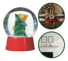 Enfeite Globo Neve Decoração 10x10 Natal Natalino Sortido