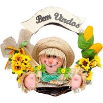 Enfeite Guirlanda Espantalhos Caipira Decoração Festa Enfeite Guirlanda Espantalhos Caipira Decoração Festa