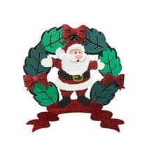 Enfeite Guirlanda Painel Natal Papei Noel Glitter - 01 unid
