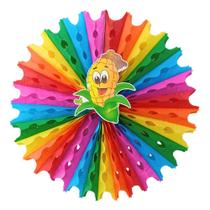 Enfeite Guirlanda Papel Junina Decoração Balão Milho 50cm