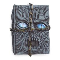 Enfeite Halloween Assustador Livro de Bruxa Mágico Que Mexe e Faz Som