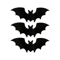 Enfeite halloween morcego 3D decoração dia das bruxas kit 3 unidades Enfeite halloween morcego 3D decoração dia das bruxas kit 3 unidades