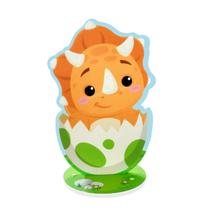 Enfeite Impresso Display de Mesa Dino Baby Triceratops 17,5 x 11 cm Piffer - Inspire sua Festa Loja