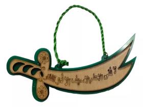 Enfeite Islâmico Retrovisor Carro, Porta, Parede, Mdf, C-25