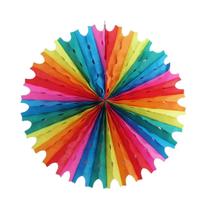 Enfeite Junino Decorativo: Circulo Colorido - 1 Unidade com 50cm de Diâmetro