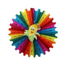 Enfeite Junino Decorativo: Circulo Colorido - 1 Unidade com 50cm de Diâmetro