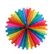 Enfeite Junino Decorativo: Circulo Colorido - 1 Unidade com 50cm de Diâmetro