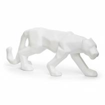 Enfeite Leopardo Branco 18 Cm Enfeite Leopardo Branco 18 Cm