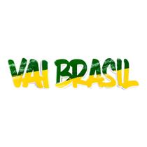 Enfeite Letreiro Vai Brasil Copa do Mundo 56x14cm - 01 unid Enfeite Letreiro Vai Brasil Copa do Mundo 56x14cm - 01 unid