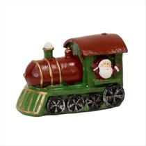 Enfeite Locomotiva Trem Papai Noel Decoração Natal 7 CM Enfeite Locomotiva Trem Papai Noel Decoração Natal 7 CM