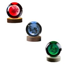 Enfeite luminária decorativo de mesa bola de cristal lua Enfeite luminária decorativo de mesa bola de cristal lua