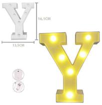 Enfeite luminoso letra y de plástico Enfeite luminoso letra y de plástico