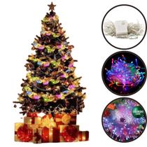 Enfeite Luz Pisca de Natal 100 Leds Colorido 9 Metros - 110V