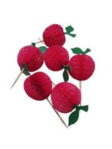 Enfeite Maçã N000 Para Festa Carnaval Vermelho 03cm