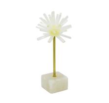 Enfeite Maior Decorativo Base Metal Dourado c Coral