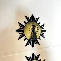 enfeite mandala religioso de porta ou parede Adorno Sagrado em acrilico kit 2 pecas