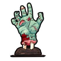 Enfeite Mão de Zumbi Decoração Halloween - 01 Unid Enfeite Mão de Zumbi Decoração Halloween - 01 Unid