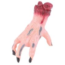 Enfeite mao zumbi com musica e movimento 20cm halloween