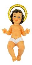 Enfeite Menino Jesus Grande Com Luz Natal 44cm Resina Enfeite Menino Jesus Grande Com Luz Natal 44cm Resina