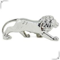 Enfeite Mesa Leão Animal Rei Da Selva Estátua Decorativa Escultura Decoração Estatueta Sala Rack Estante Nicho