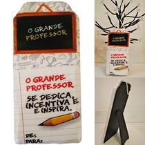 Enfeite Mesa Plaquinha Grande Professor Porcelana Presente Enfeite Mesa Plaquinha Grande Professor Porcelana Presente