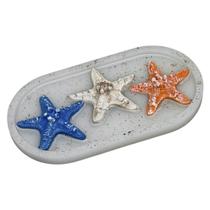 Enfeite Mesa Quadro Estrela Concha Mar Pousada Praia Branco