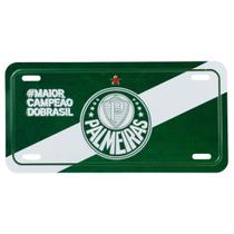 Enfeite Metal Placa Carro 15x30cm - Palmeiras